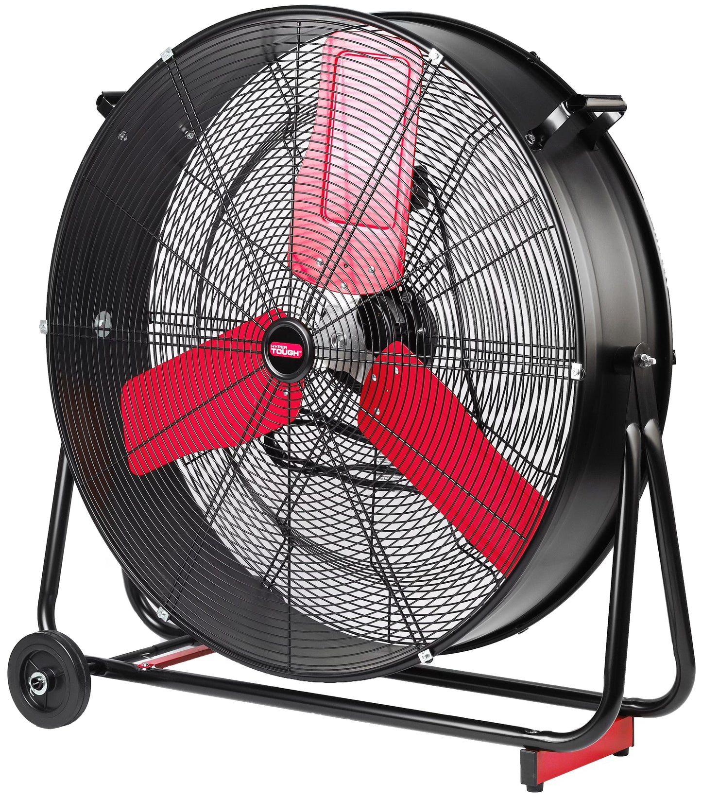 Hyper Tough New 30 inch High Velocity Tilted Drum Fan Red & Black