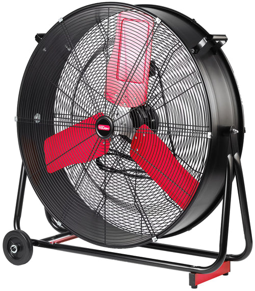Hyper Tough New 30 inch High Velocity Tilted Drum Fan Red & Black