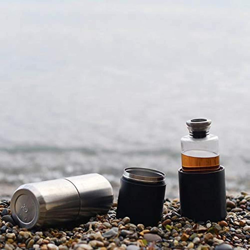 Double Insulated Premium Travel Decanter - Stainless Steel, Modern Design | Keep Wine Perfectly Temperature for Hours