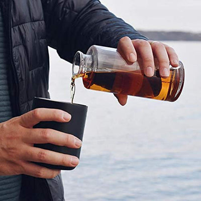 Double Insulated Premium Travel Decanter - Stainless Steel, Modern Design | Keep Wine Perfectly Temperature for Hours