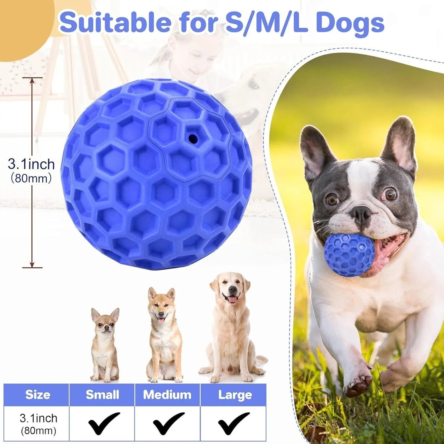 Durable Chew Toy, Cleans Teeth, For Aggressive Large Dogs, Waterproof