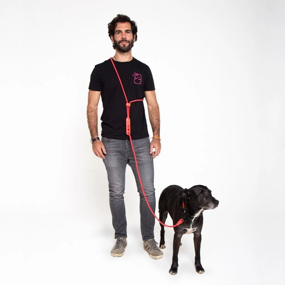 Neon Coral | FlexiWalk Leash