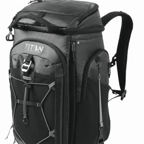 Titan 26 Can Backpack Cooler, Black