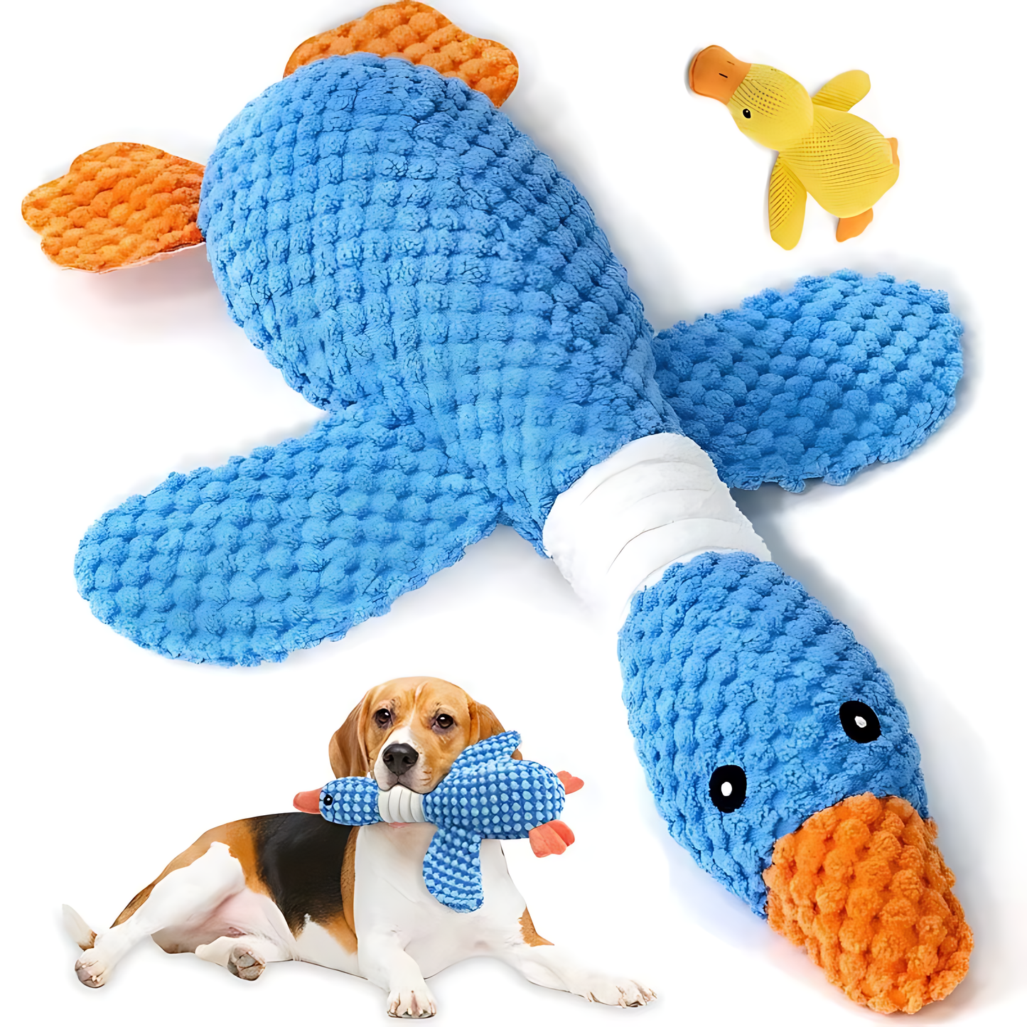 Interactive Plush Dog & Cat Toy – Squeaky Durable Chew Toy
