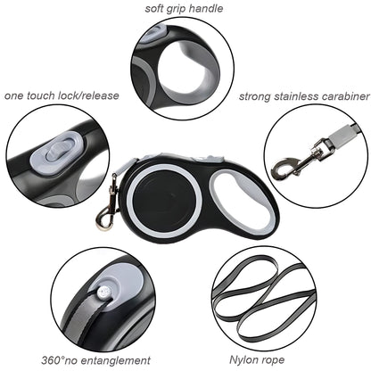Retractable Dog Lead – Heavy Duty Up To 50kg
