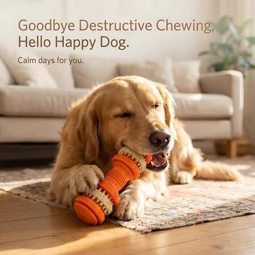 Tough Dog Chew Toy with Treat Dispenser – Enrichment Toy for Dogs