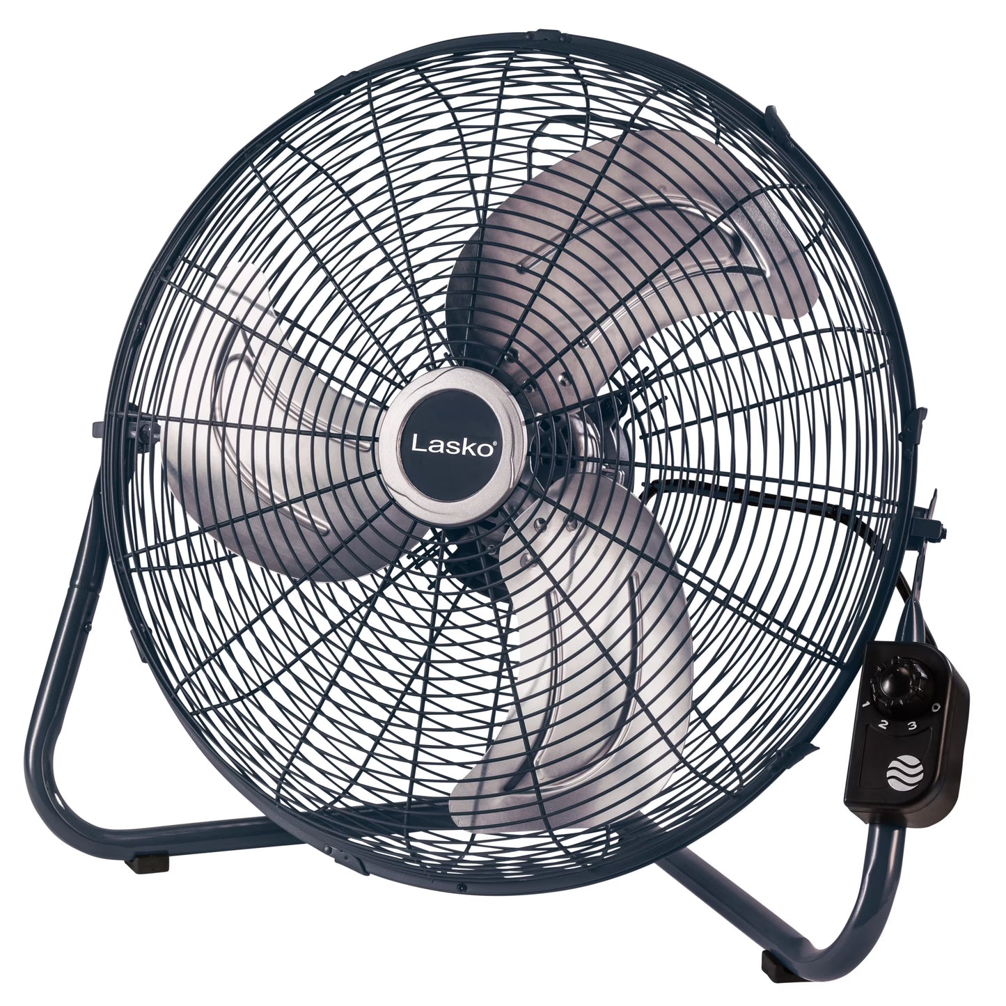 Lasko Max Performance 20" High Velocity Floor Fan, Wall Mount Option, Gray, H20610
