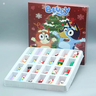Christmas Blind Box -  Christmas Calendar Box Anime Mystery Boxes For Kids - Bluey Figure Christmas Advent Calendar -  24pcs Blind Box Set