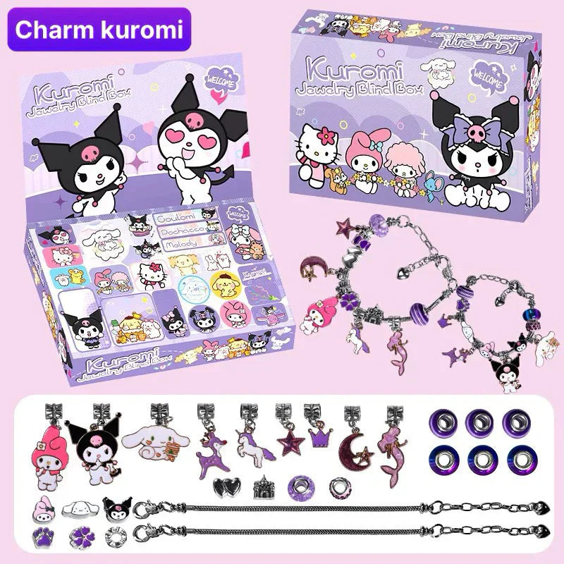 DIY Pandora charm bracelet Kuromi theme - Blind box blind box - Bracelet for girls Cute Charm kurrumi melody - Kuromi charm